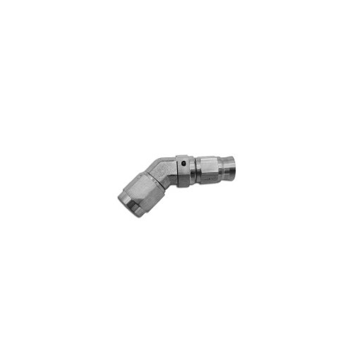 Raccord femelle 45° tournant Dash3 - 3/8x24JIC Acier (durite AN3)