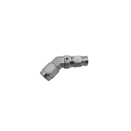 Raccord femelle 45° tournant Dash3 - 3/8x24JIC Acier (durite AN3)