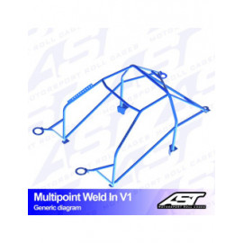 Arceau AST Multipoints à souder FIA 10 points pour PORSCHE 968 (1992-1995) 3-portes Coupe RWD