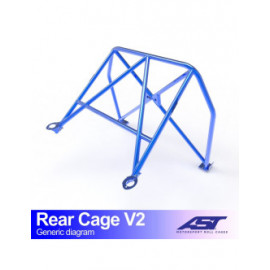 Demi arceau de sécurité arrière AST Trackday/Loisir 4 points pour MAZDA MX-5 (NA) 2-portes Roadster Hard top