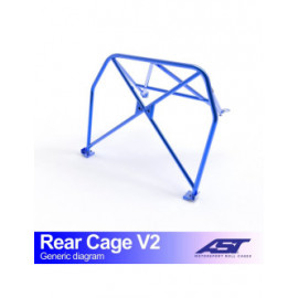 Demi arceau de sécurité arrière AST Trackday/Loisir 4 points pour MAZDA MX-5 (NA) 2-portes Roadster Hard top