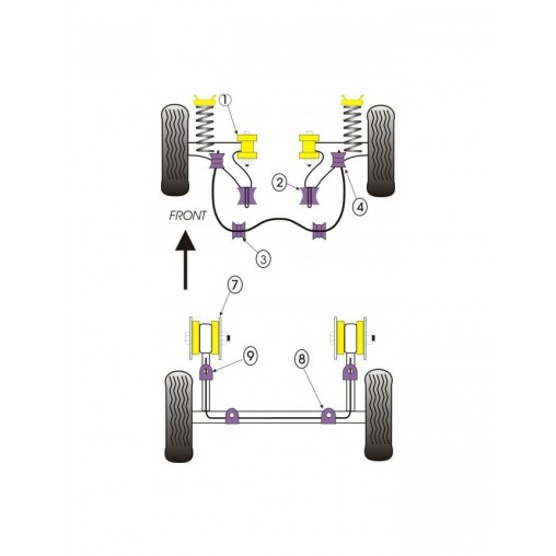 Silent-Bloc Powerflex Barre Anti-Roulis Arrière Volkswagen Golf 1 (2 Pièces) Silent-Bloc Powerflex Barre Anti-Roulis Arrière Volkswagen Golf 1 (2 Pièces)