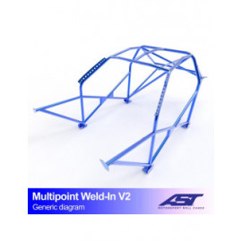 Arceau AST Multipoints à souder FIA 10 points pour OPEL Vectra (A) 5-portes Berline