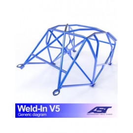 Arceau AST à souder FIA 8 points pour VOLKSWAGEN Golf (Mk7) 5-Portes Hayon 4Motion