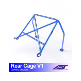 Demi arceau de sécurité arrière AST Trackday/Loisir 4 points pour SEAT Ibiza (6K2) 3-portes Hayon