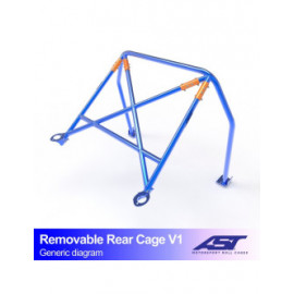 Demi arceau de sécurité arrière AST Trackday/Loisir 4 points pour DATSUN Bluebird (510) 4-portes Berline