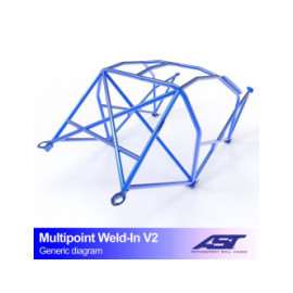 Arceau AST Multipoints à souder FIA 10 points pour HONDA Prelude (5gen) 2-portes Coupe