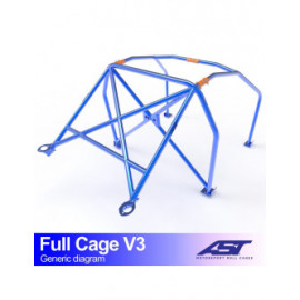 Arceau de sécurité AST Trackday/Loisir 6 points pour HONDA Civic (EG/EH) 3-portes Hayon