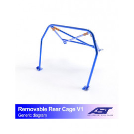 Demi arceau de sécurité arrière AST Trackday/Loisir 4 points pour SUBARU Impreza (GGVF) 4-portes Berline 4WD