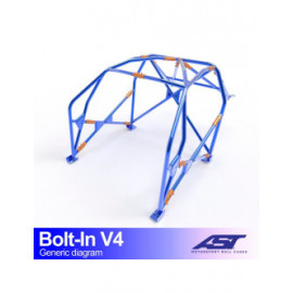 Arceau AST à boulonner FIA 6 points pour VOLKSWAGEN Jetta (Mk2) 2-portes Coupe