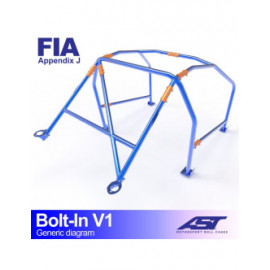 Arceau AST à boulonner FIA 6 points pour VOLKSWAGEN Golf (Mk2) 3-portes Hayon