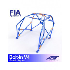 Arceau AST à boulonner FIA 6 points pour PORSCHE 964 2-portes Coupe RWD