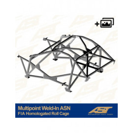 Arceau AST Multipoints à souder FIA 10 points pour TOYOTA MR-2 (W30) 2-portes Roadster