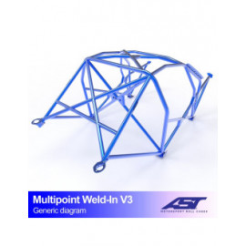 Arceau AST Multipoints à souder FIA 10 points pour BMW (E37) Z3 E37 2-portes Roadster RWD
