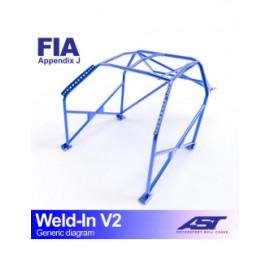 Arceau AST à souder FIA 8 points pour MITSUBISHI Lancer EVO V 4-portes Berline