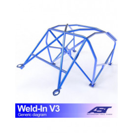 Arceau AST à souder FIA 8 points pour MINI Cooper (R56) 3-portes Hayon