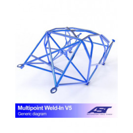 Arceau AST Multipoints à souder FIA 10 points pour BMW (E34) 5-Series E34 5-portes Touring RWD