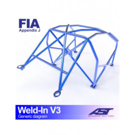 Arceau AST à souder FIA 8 points pour FORD Sierra (Mk1/Mk2/Mk3) 3-portes Coupe RWD