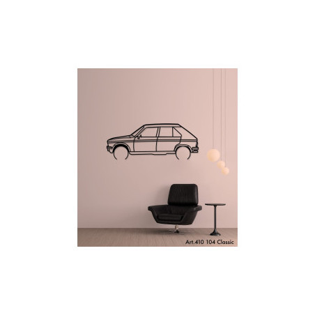 Décoration murale Art Design - silhouette Peugeot 104 CLASSIC