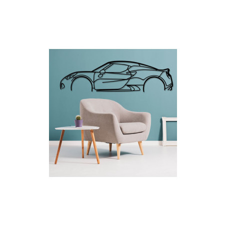 Décoration murale Art Design - silhouette Alfa Romeo 4C