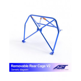 Demi arceau de sécurité arrière AST Trackday/Loisir 4 points pour TOYOTA MR-2 (W20) 2-portes Roadster