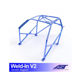 Arceau AST à souder FIA 8 points pour VOLKSWAGEN Jetta (Mk1) 4-Portes Berline