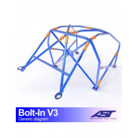 Arceau AST à boulonner FIA 6 points pour AUDI A4 / S4 (B5) 5-portes Avant Quattro