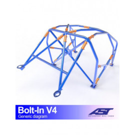 Arceau AST à boulonner FIA 6 points pour AUDI A4 / S4 (B5) 5-portes Avant Quattro
