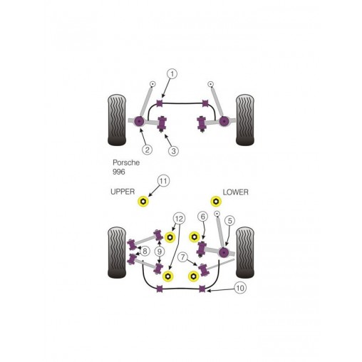 Silent-Bloc Powerflex Tirant Arrière Intérieur Porsche 996 1997-2005 (2 Pièces) Silent-Bloc Powerflex Tirant Arrière Intérieur Porsche 996 1997-2005 (2 Pièces)