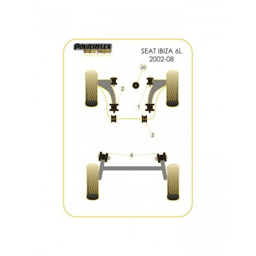 Silent-Bloc Powerflex Black Barre Anti-Roulis Avant Seat après 2002 18mm (2 Pièces) Silent-Bloc Powerflex Black Barre Anti-Roulis Avant Seat après 2002 18mm (2 Pièces)