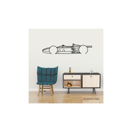 Décoration murale Art Design - silhouette Formule 1 1965