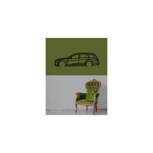 Décoration murale Art Design - silhouette Mercedes C63 STATION WAGON 2011 Décoration murale Art Design - silhouette Mercedes C63 STATION WAGON 2011