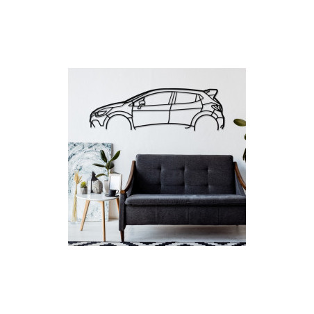 Décoration murale Art Design - silhouette Renault CLIO IV RS