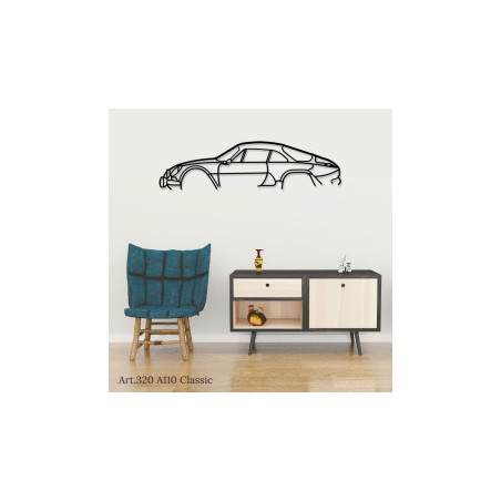 Décoration murale Art Design - silhouette Alpine A110 CLASSIC