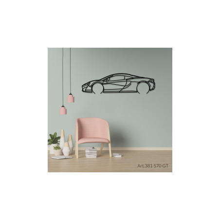 Décoration murale Art Design - silhouette McLaren 570GT