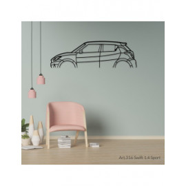 Décoration à poser Art Design support acier - silhouette Suzuki SWIFT 1.4 SPORTS