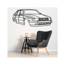 Décoration murale Art Design - silhouette Alfa Romeo 75 - FRONT