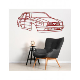 Décoration murale Art Design - silhouette Alfa Romeo 75 - FRONT
