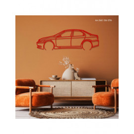 Décoration à poser Art Design support acier - silhouette Alfa Romeo 156 GTA