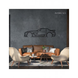 Décoration murale Art Design - silhouette Mercedes SLS extension