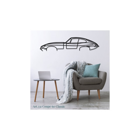 Décoration murale Art Design - silhouette Ford Mustang COUPE 60 CLASSIC
