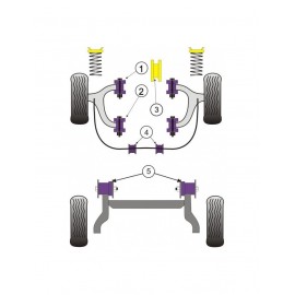 Silent-Bloc Powerflex Triangle Avant Postérieur Opel Astra G (2 Pièces)