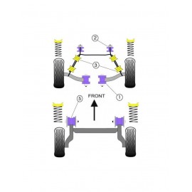 Silent-Bloc Powerflex Triangle Avant Opel Corsa (2 Pièces)