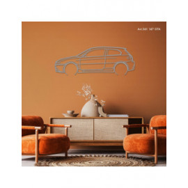 Décoration à poser Art Design support acier - silhouette Alfa Romeo 147 GTA Décoration à poser Art Design support acier - silhouette Alfa Romeo 147 GTA