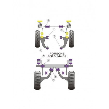 Silent-Bloc Powerflex Barre Anti-Roulis Porsche 944 20mm (2 Pièces)