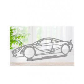 Décoration à poser Art Design support acier - silhouette McLaren 570GT