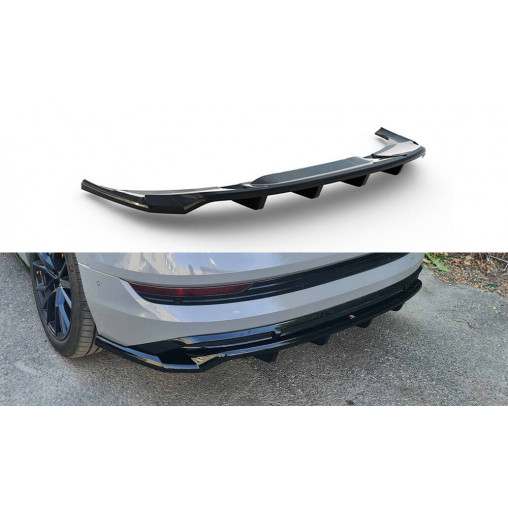 MAXTON Central Rear Splitter (with vertical bars) Audi e-Tron S-Line