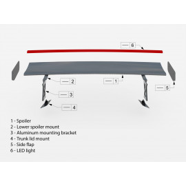 MAXTON Carbon Fiber Spoiler +LED light BMW M2 G87 / M240i / 2 M-Pack / 2 Standard G42 MAXTON Carbon Fiber Spoiler +LED light BMW M2 G87 / M240i / 2 M-Pack / 2 Standard G42