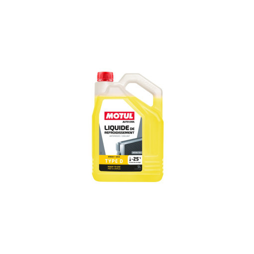 Liquide de refroidissement Motul Type D -25°C (Renault, Dacia) - Bidon de 5 litres Liquide de refroidissement Motul Type D -25°C (Renault, Dacia) - Bidon de 5 litres