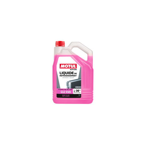 Liquide de refroidissement Motul G12 EVO -30°C (VAG) - Bidon de 5 litres